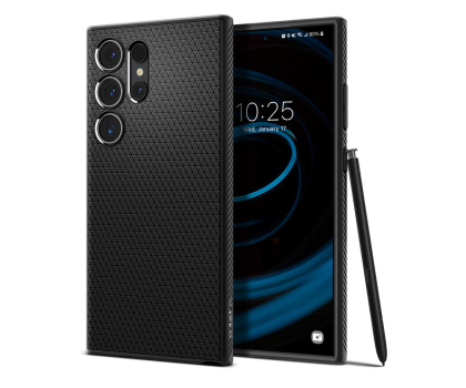 Etui do telefonów SPIGEN Liquid Air do Samsung Galaxy S24 Ultra Matte Black ACS07287